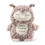Steiff Kuscheltier Ollie Eule, Süßes Stofftieungen, Mädchen & Babys ab 0 Monaten, Friends, Plüschtier 23 cm, Beige