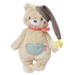 Fehn Kuscheltier Bär Bruno – Weicher Teddybär für Neugeborene als Einschlafhilfe - Stofftier zum Greifen,n